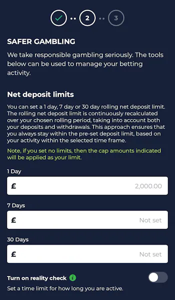 Bestodds sign up form 2
