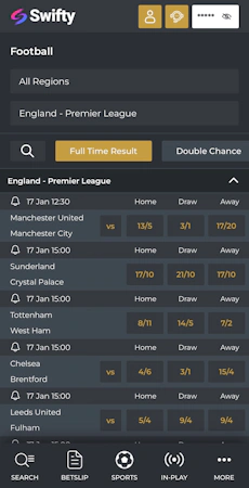 Swifty App - Sports Football