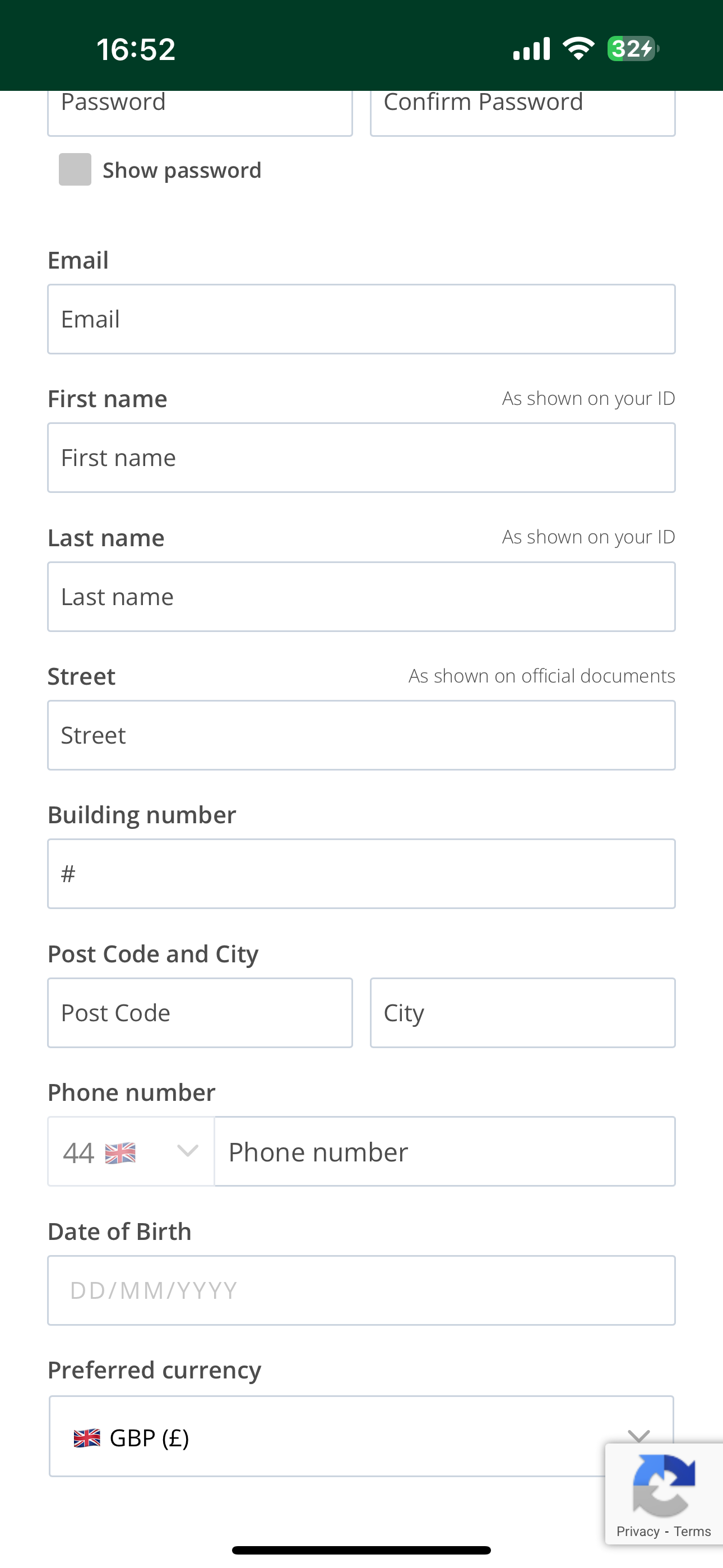FanTeam Register Sign-Up 2