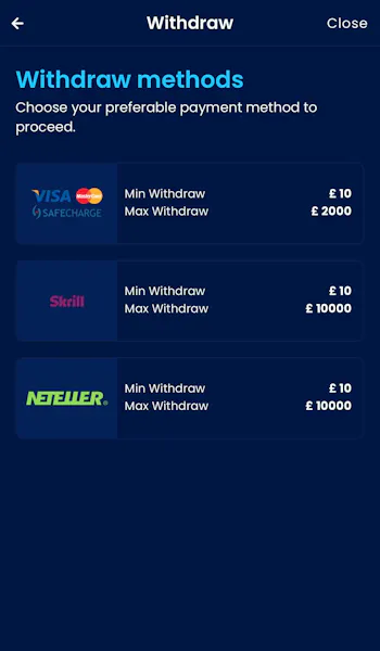 Highbet app - Withdrawal 2