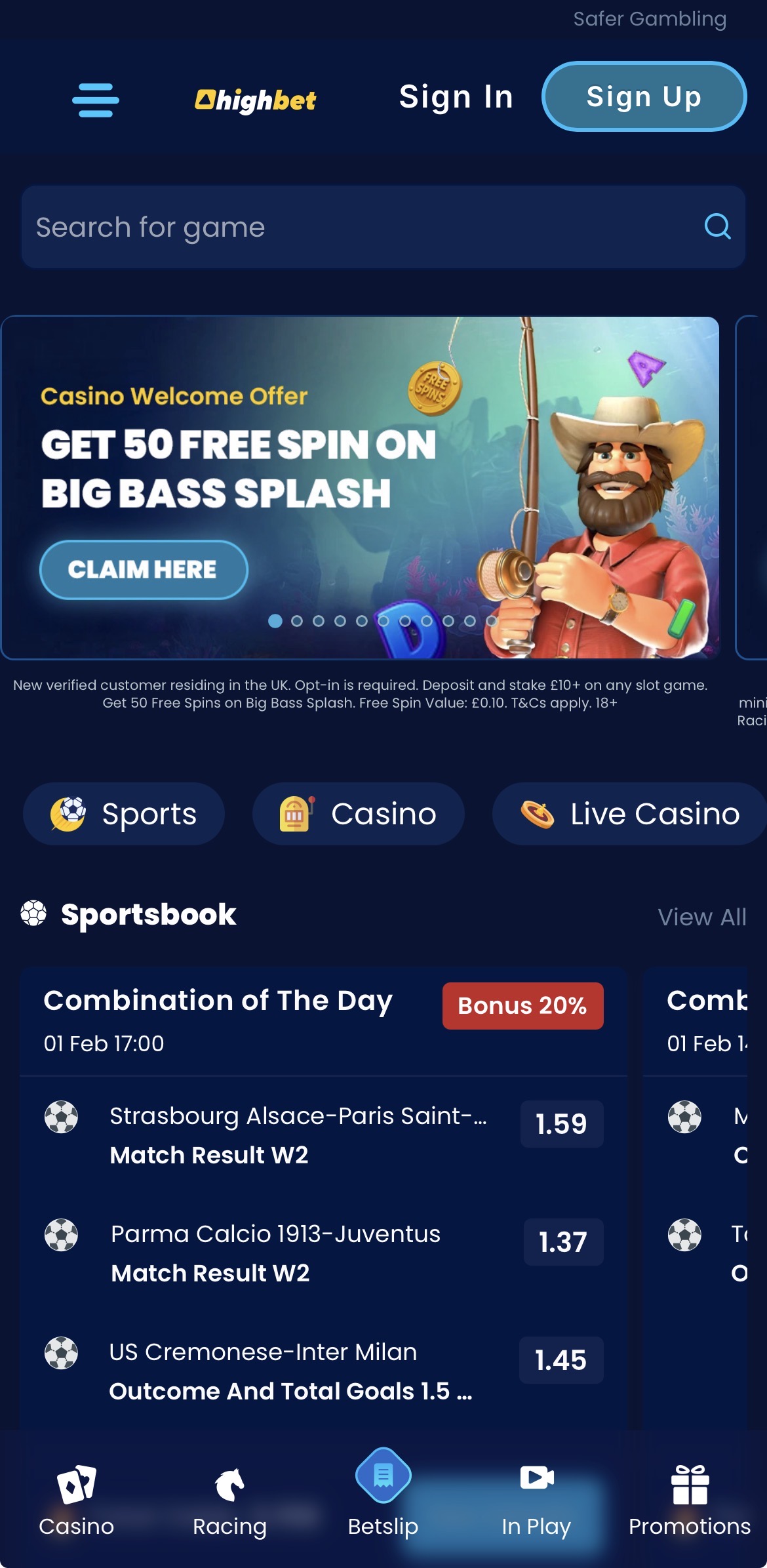 Highbet Registration 1