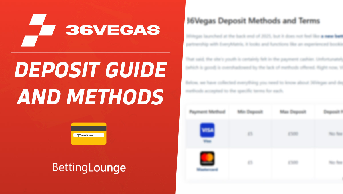 36Vegas deposit guide