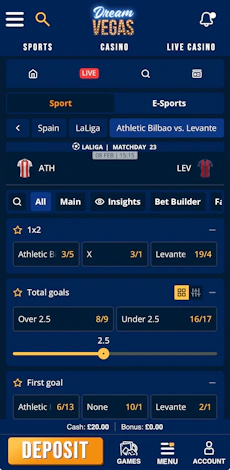 Dream Vegas App Sports 3