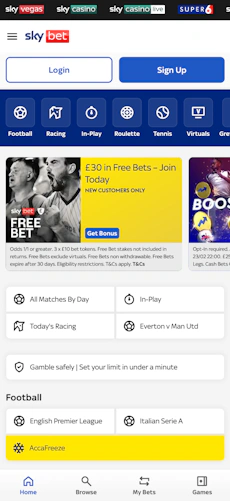 Sky Bet Sign Up 1