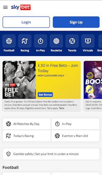 Sky Bet Sign Up 1