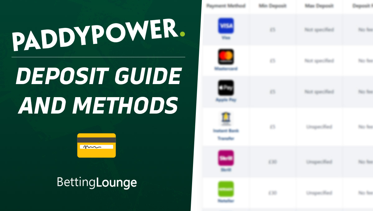 Paddy Power deposit guide
