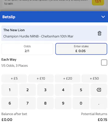 Sky Bet Example Bet