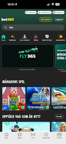 Bet365 app casino