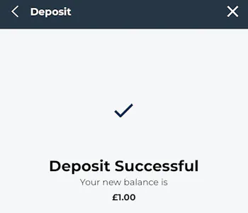 BetWright deposit £1 successful