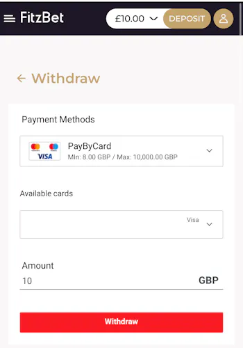 FitzBet Withdraw 1
