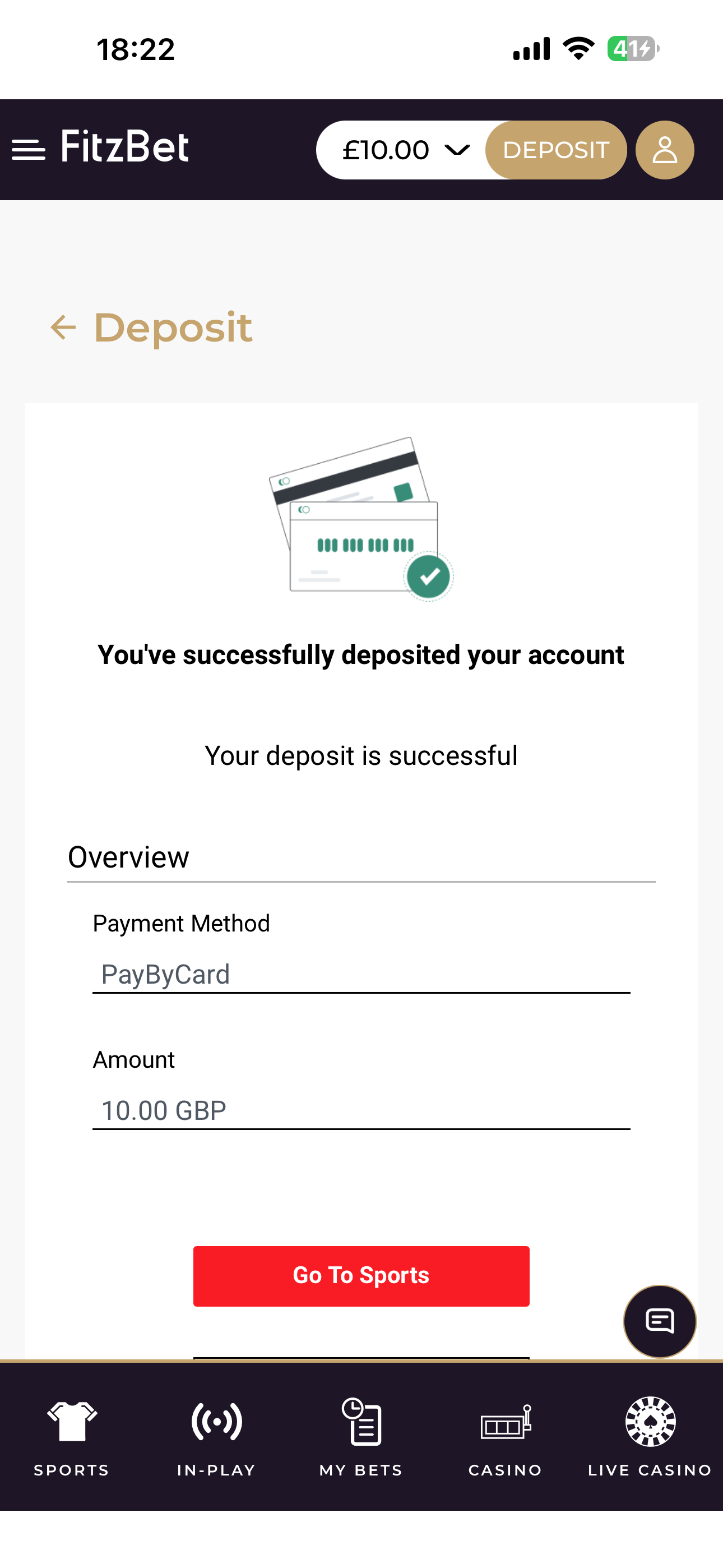 FitzBet Deposit 3