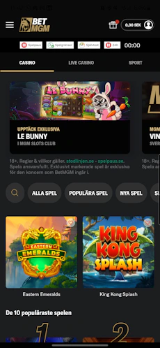 BetMGM Android app Casino