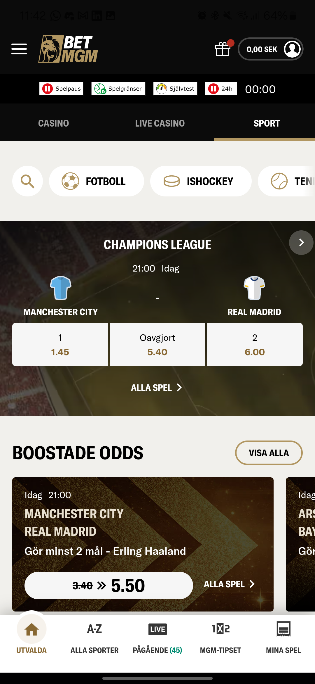 BetMGM Android app sportsbook
