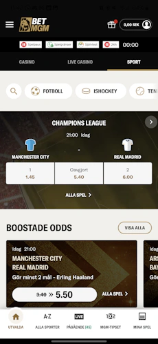 BetMGM Android app sportsbook