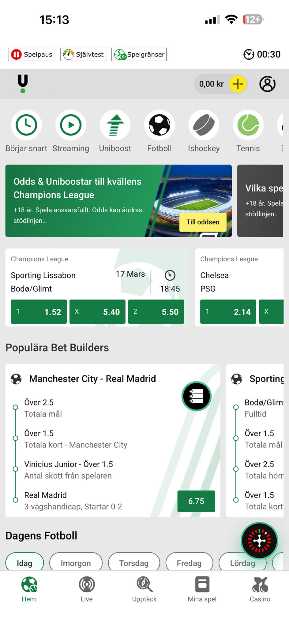Insättning - Unibet (1)