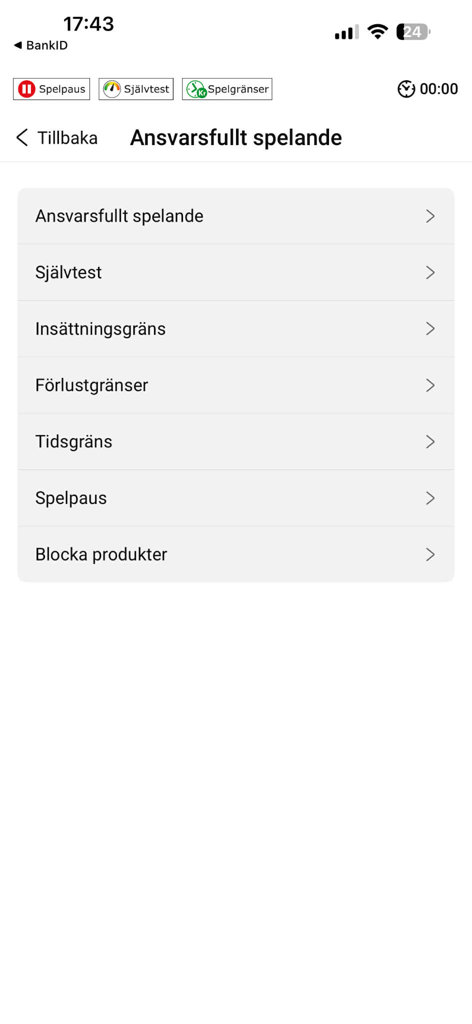 Ansvarfullt spelande - Unibet (1)