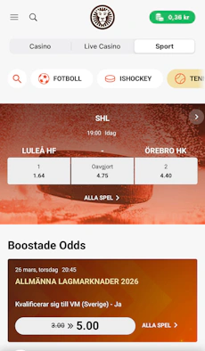 Insättning - Leo Vegas 1