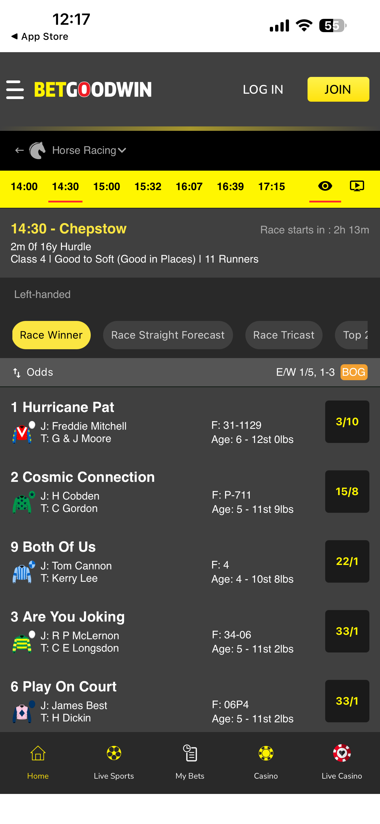 BetGoodwin Horse Racing