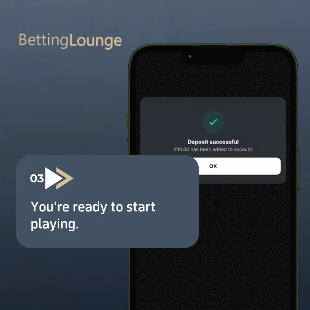 how to deposit with debit cards: step 3