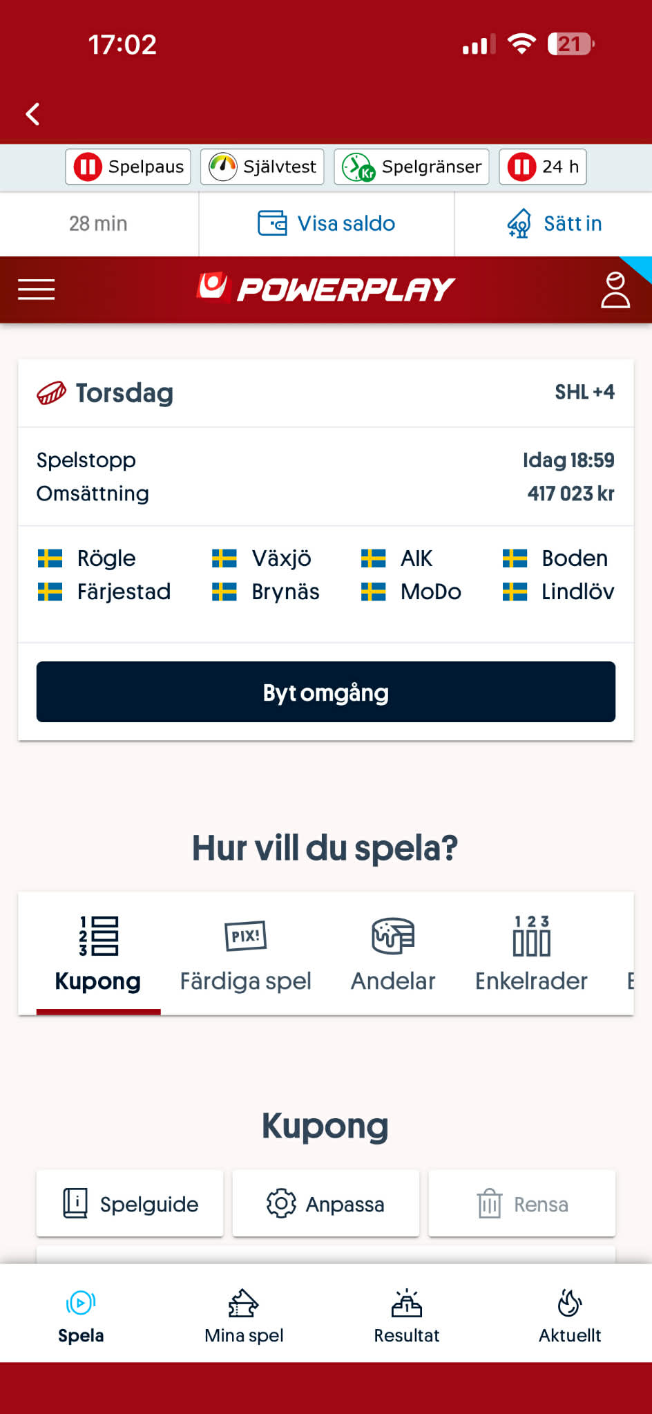 Powerplay - Svenska Spel 1