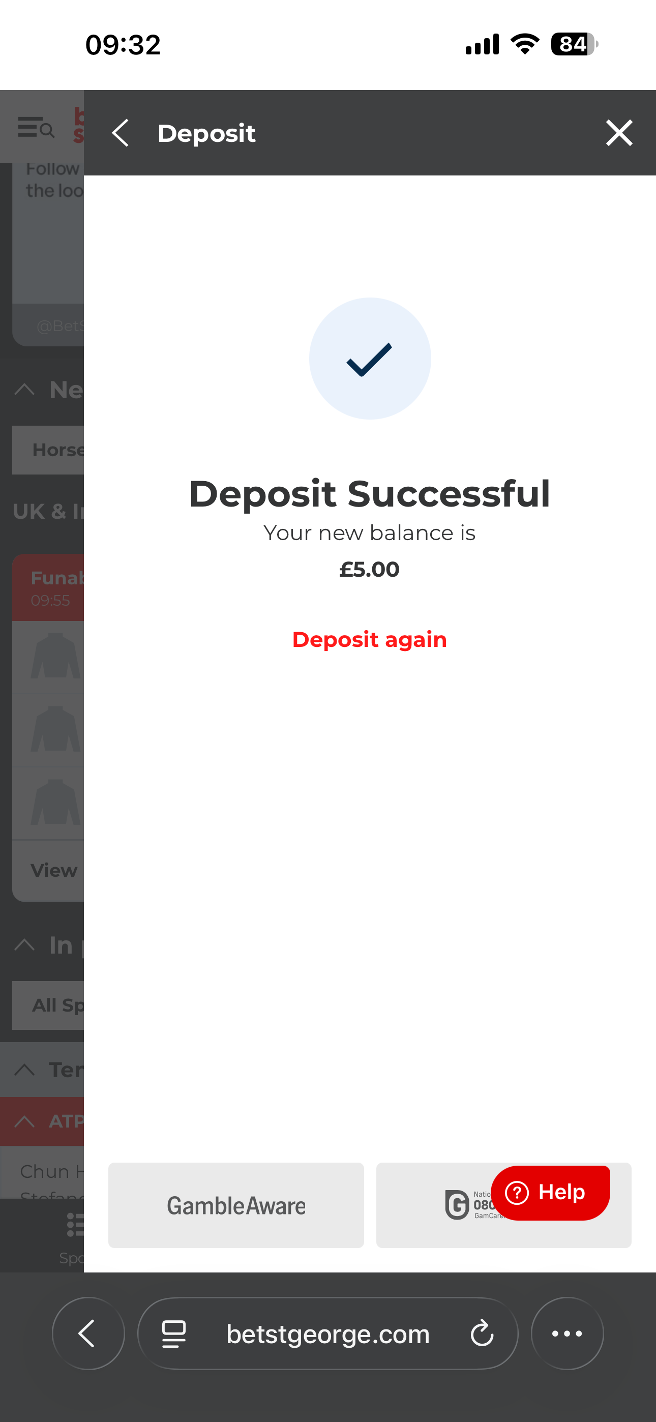 Bet St George Deposit 3