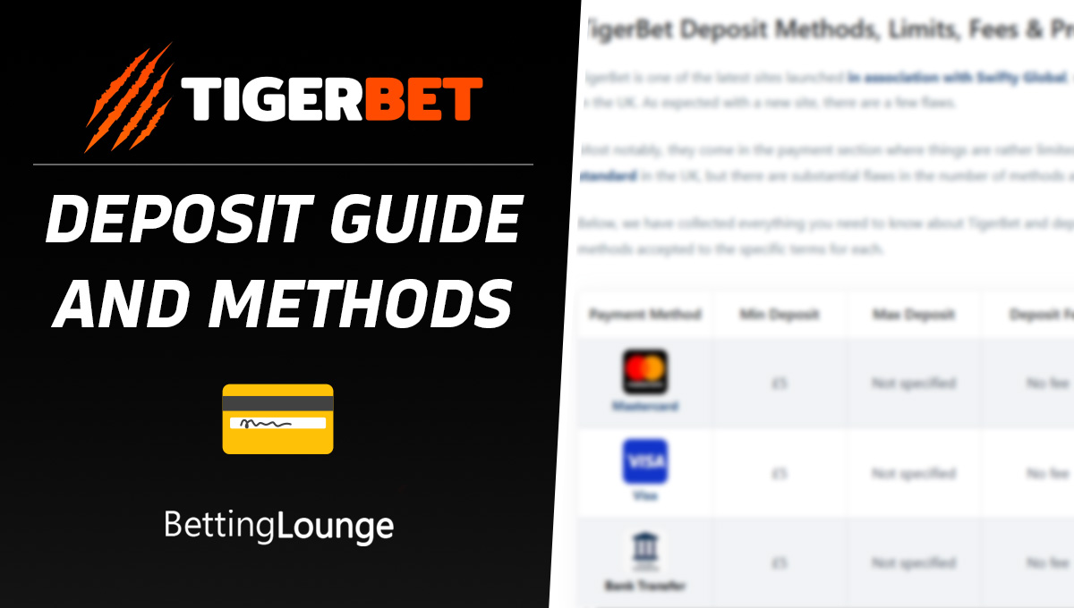 TigerBet deposit guide and methods
