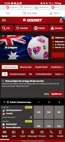 Svenska Spel hem oddset