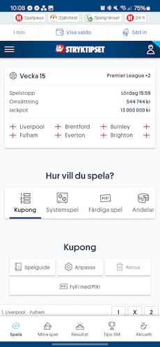 Svenska Spel stryktipset