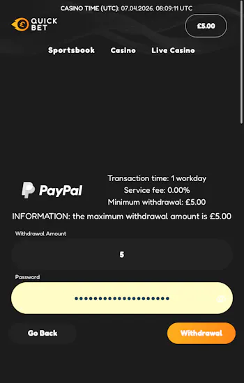 QuickBet PayPal
