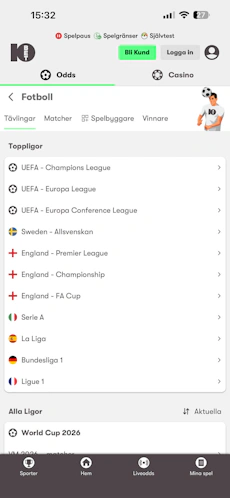 Fotbollsutbud - 10bet 1