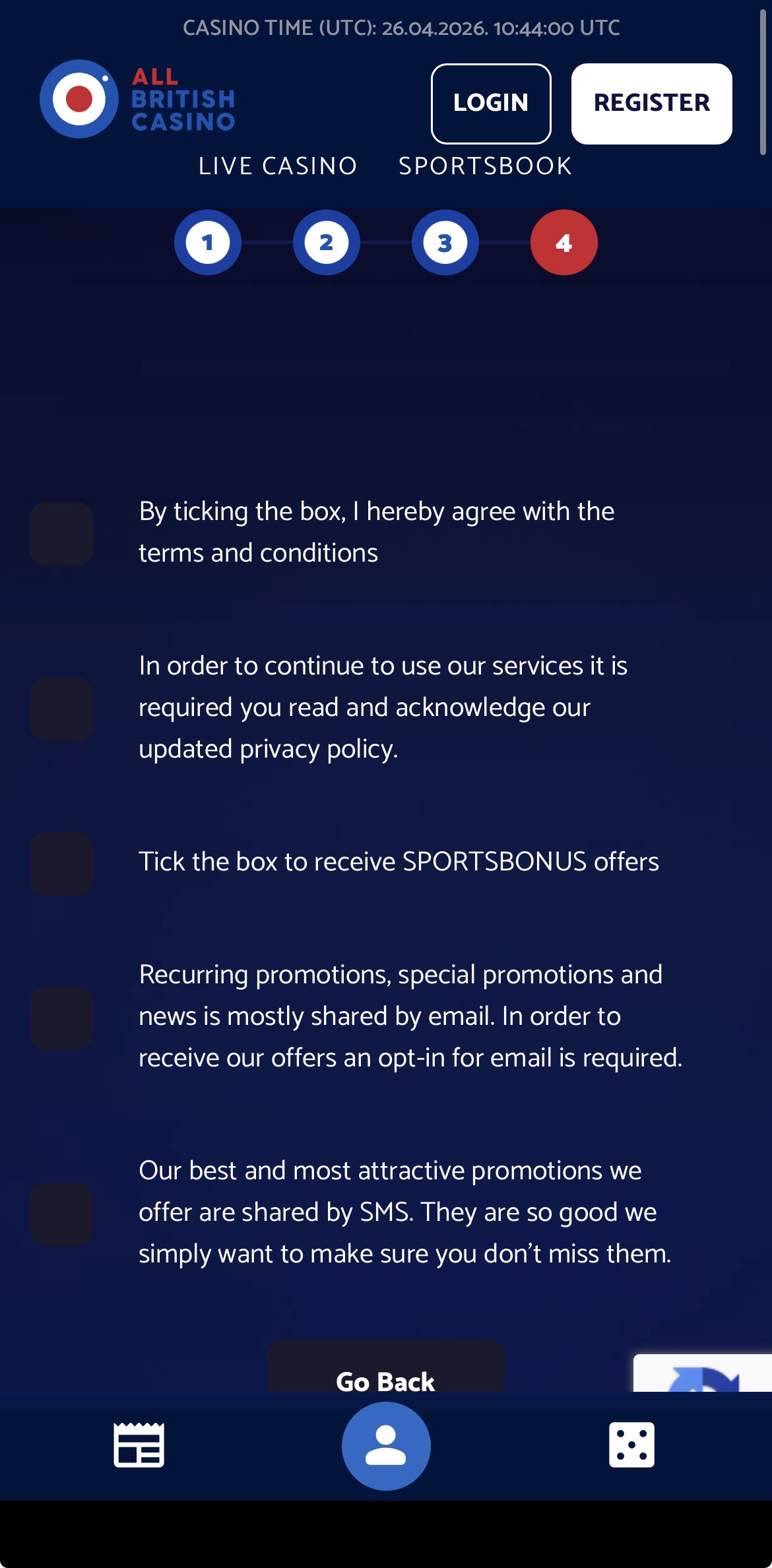 All British App - Sign Up 5