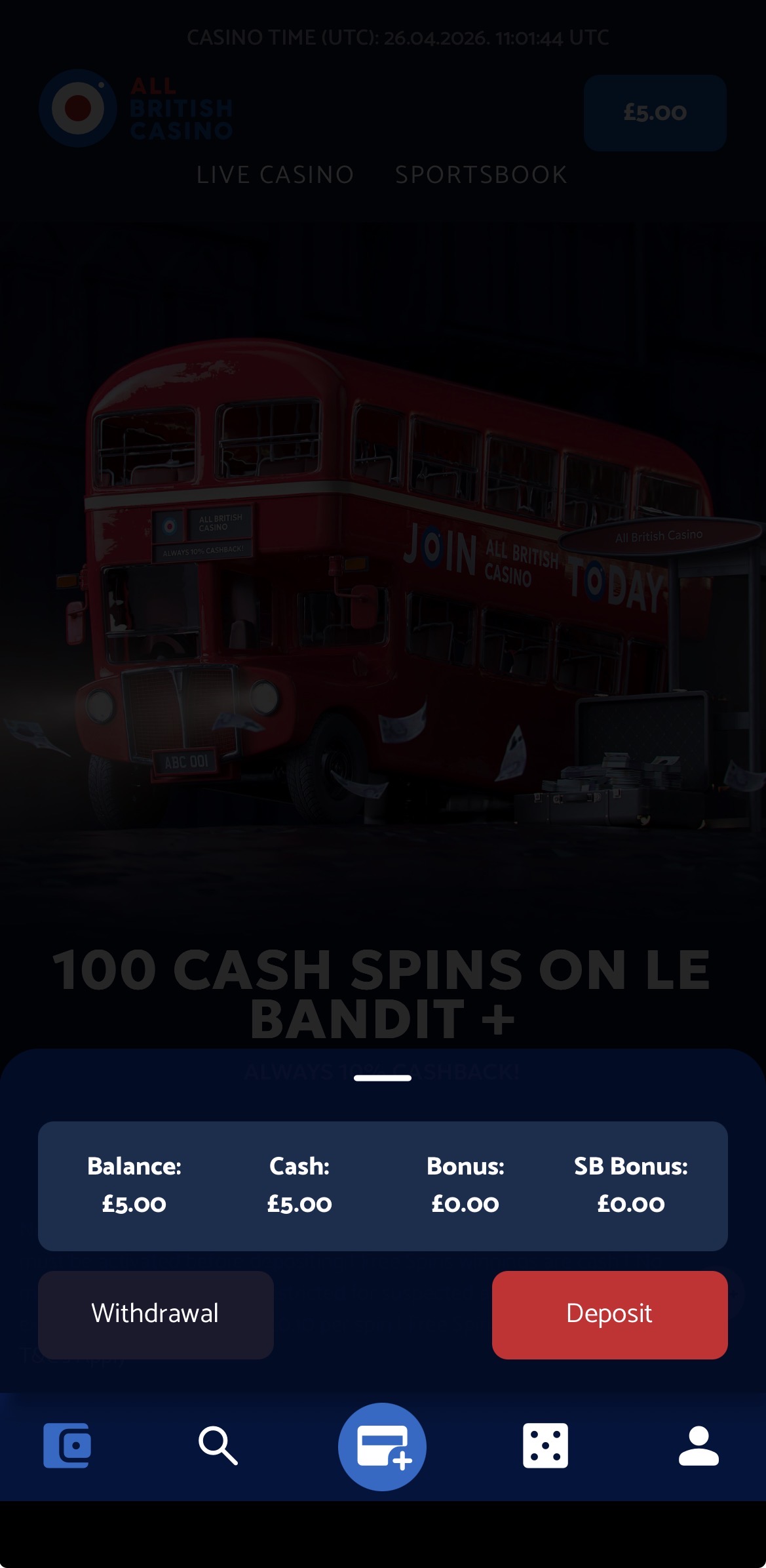 All British App - Withdraw 2