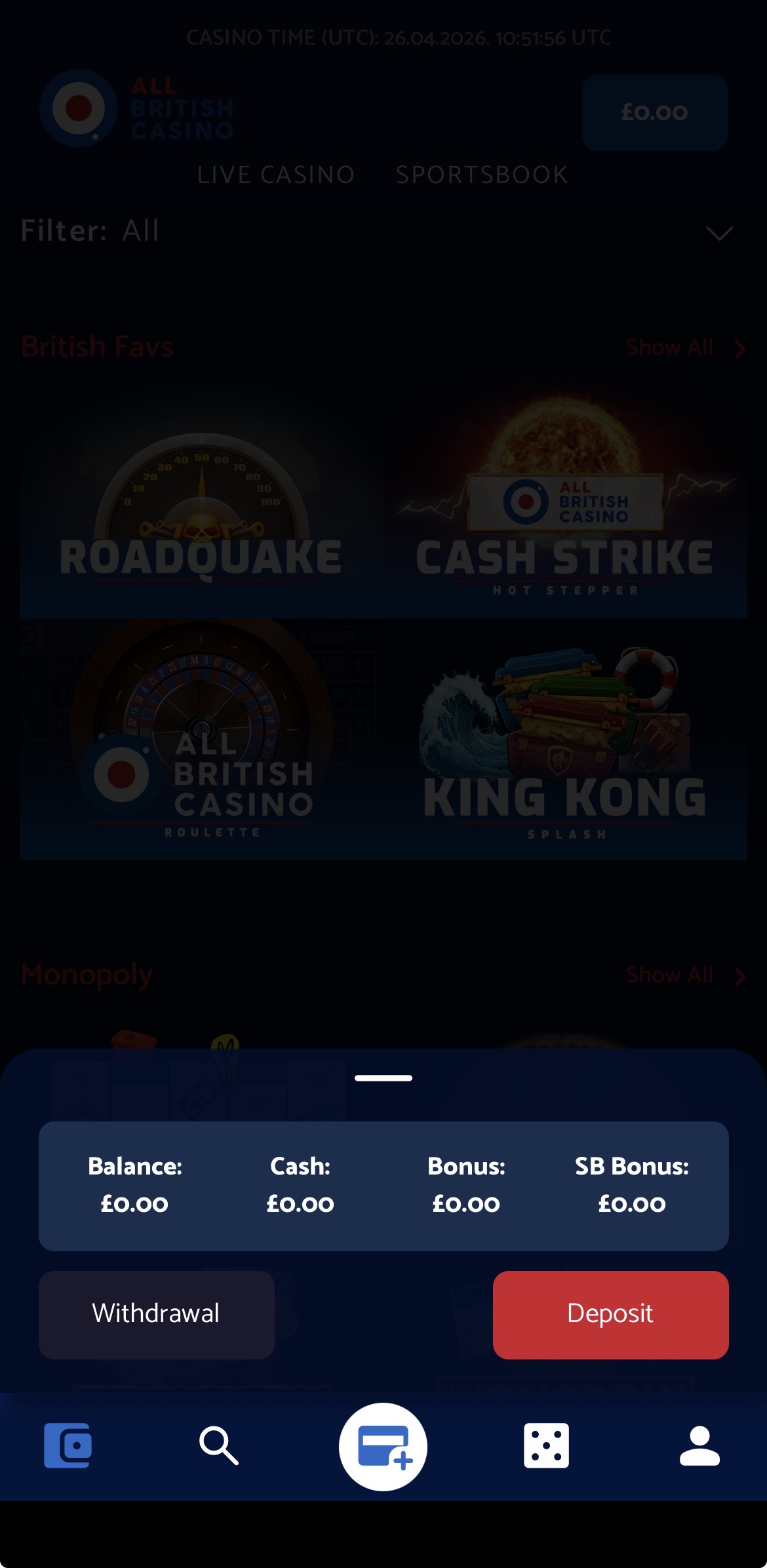 All British App - Deposit 2
