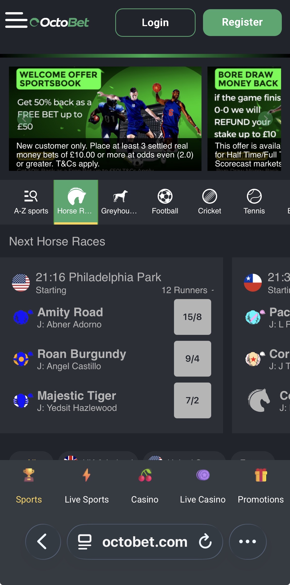 Octobet Registration 1