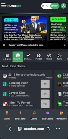 Octobet Horse Racing