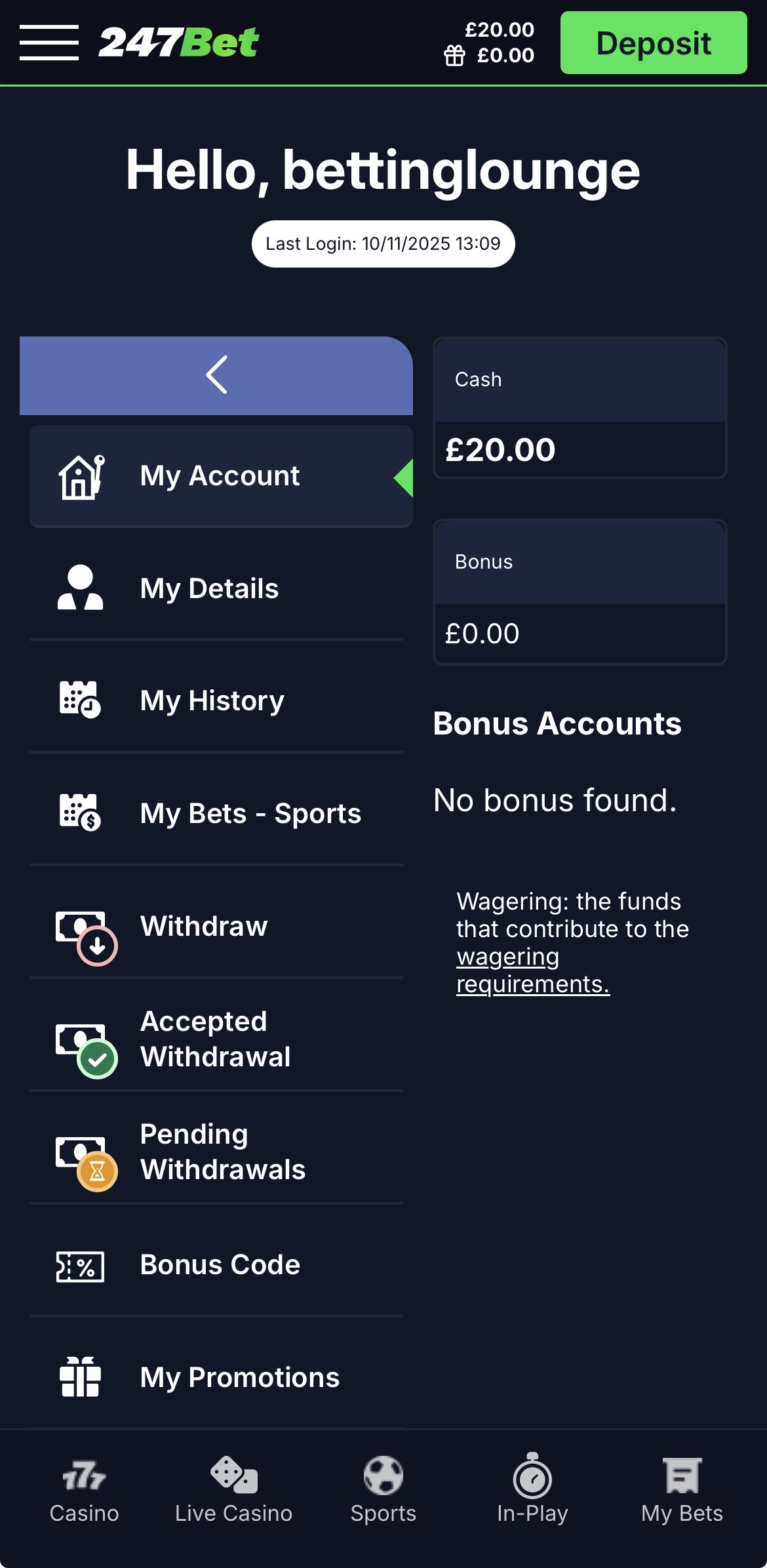 247bet app withdrawal main menu