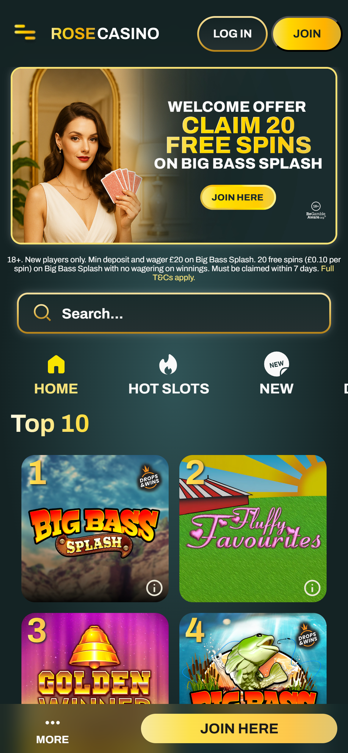 Rose Casino home