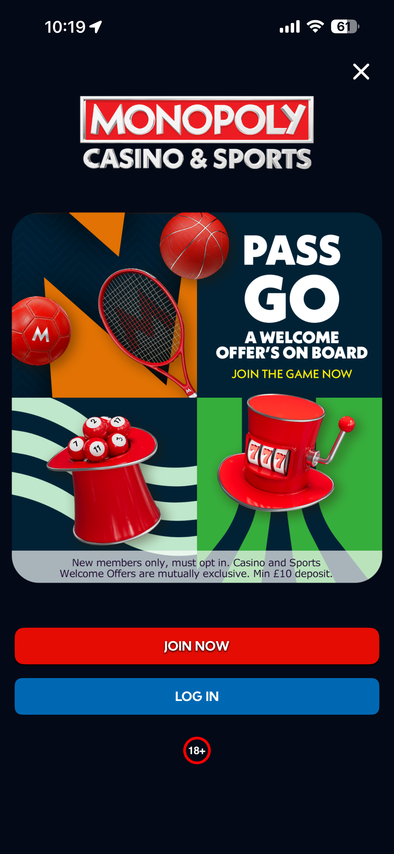 Monopoly Casino & Sports Welcome