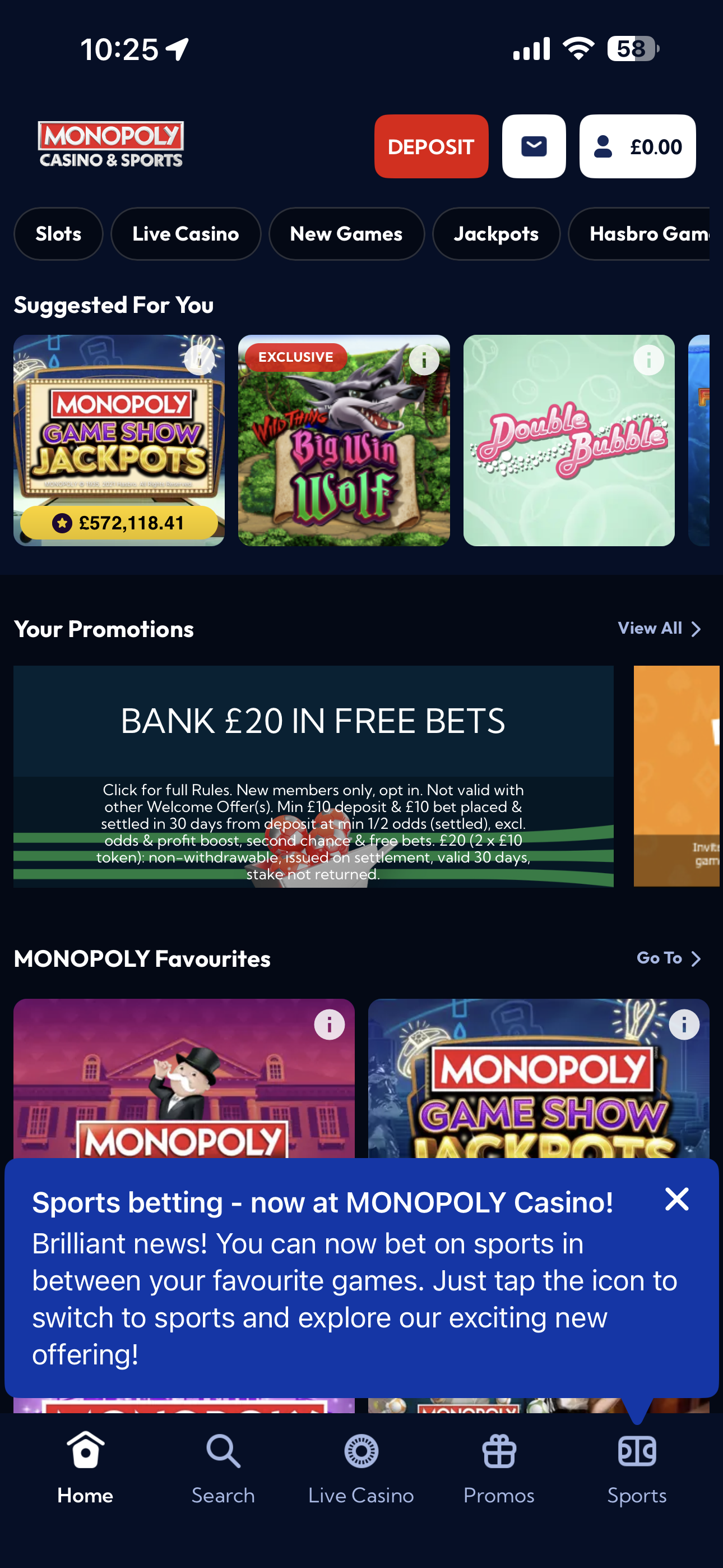 Monopoly Casino & Sports Casino