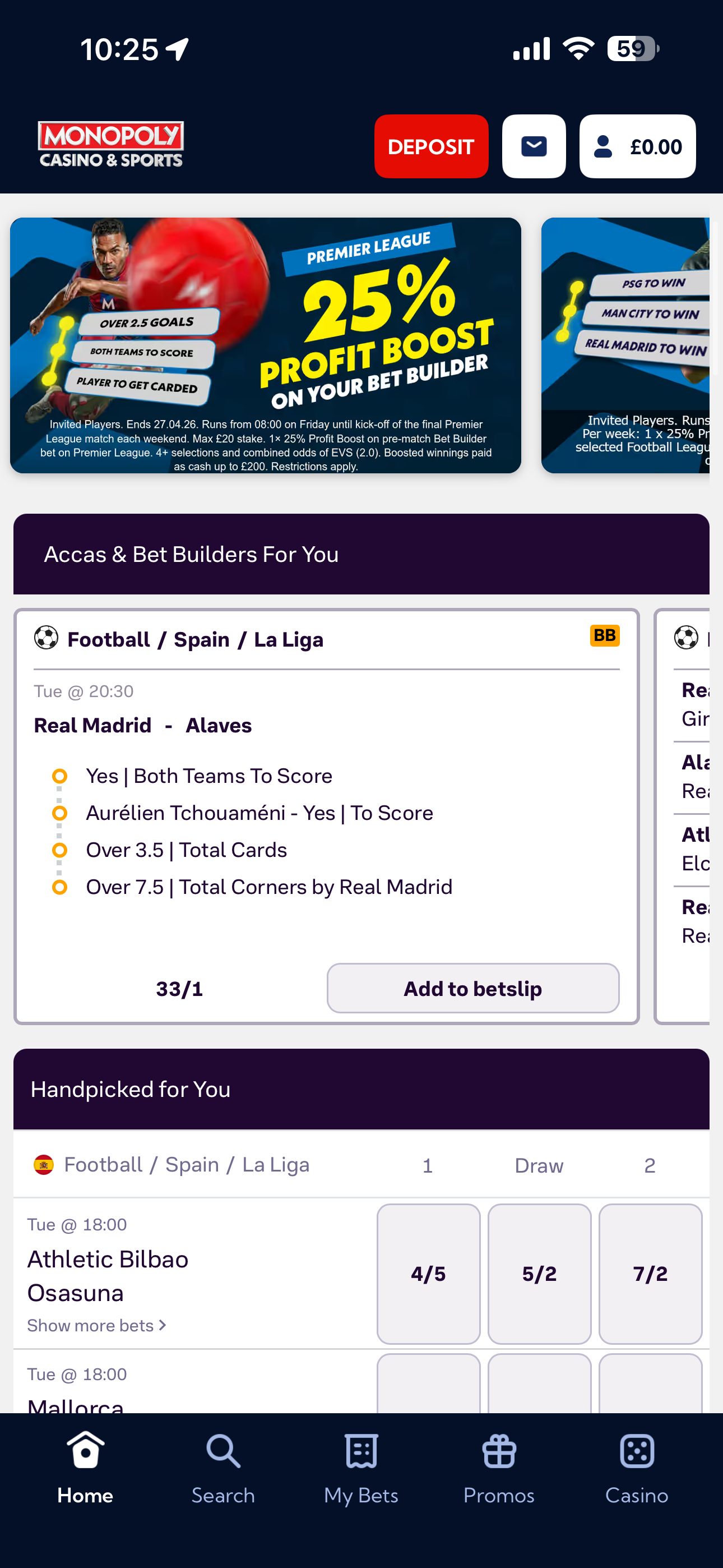 Monopoly Casino & Sports Home