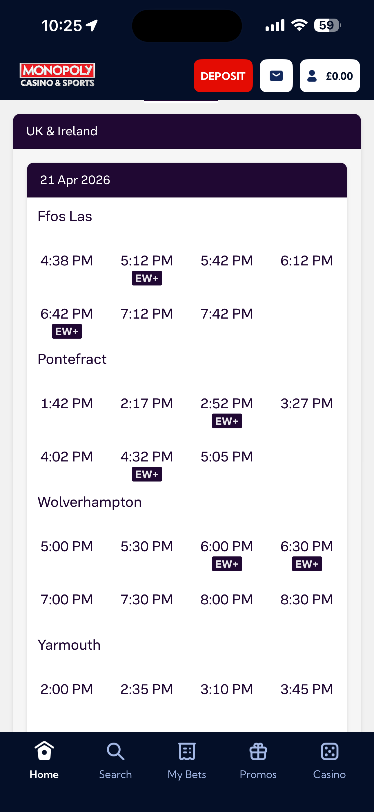 Monopoly Casino & Sports Horses