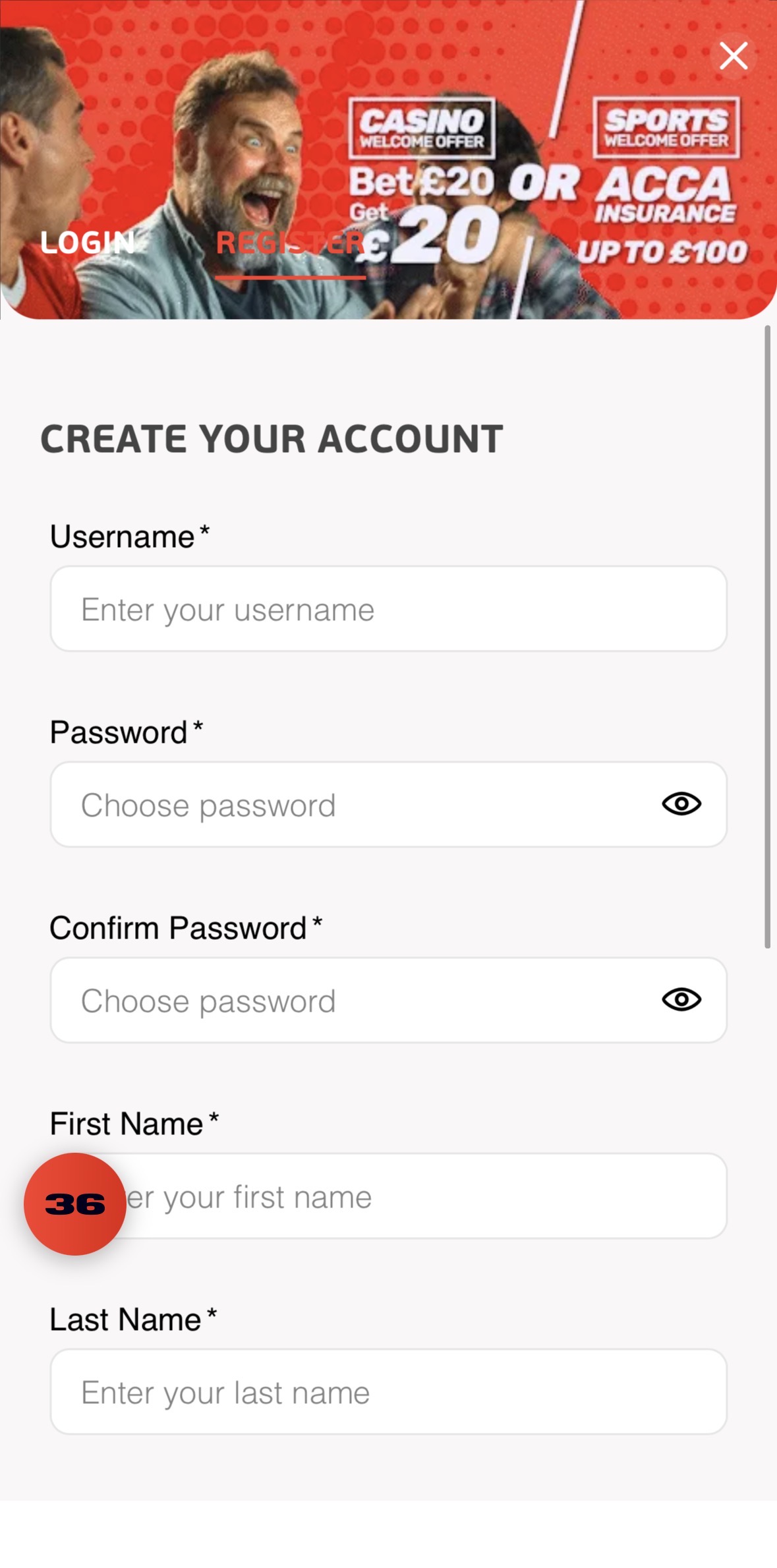 36Vegas Registration 2