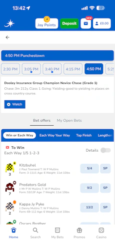 Jackpot Joy horse racing