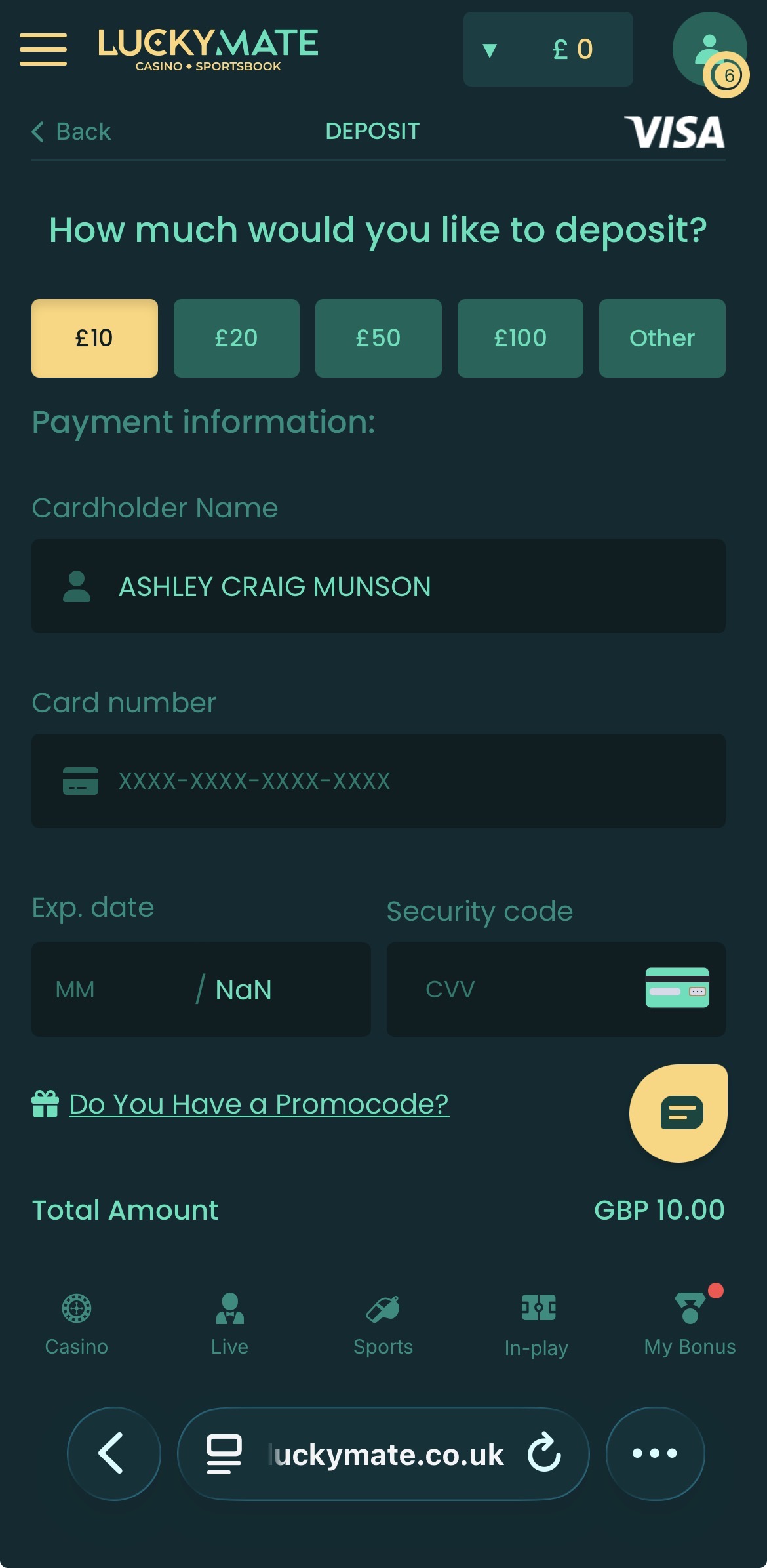 luckymate deposit 4