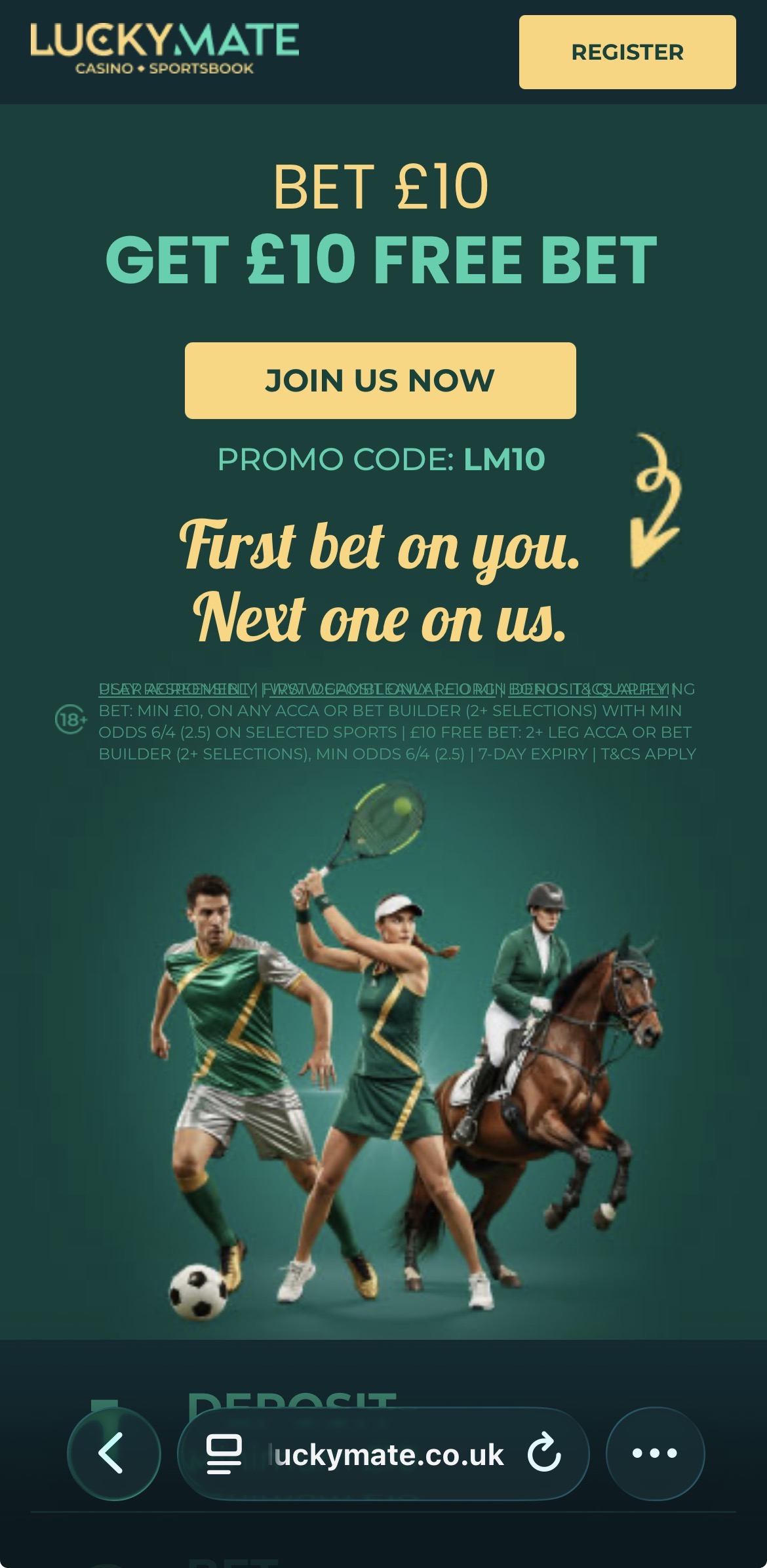 Luckymate registration 1