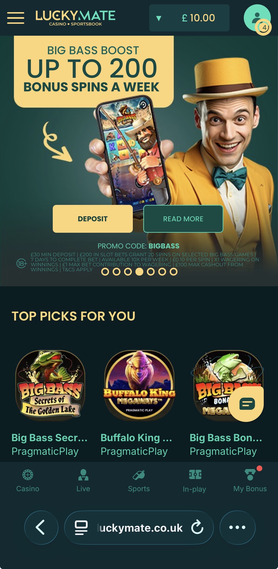 Luckymate withdrawal 1