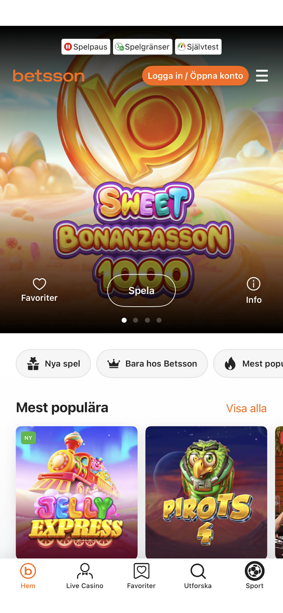Casino - Betsson 