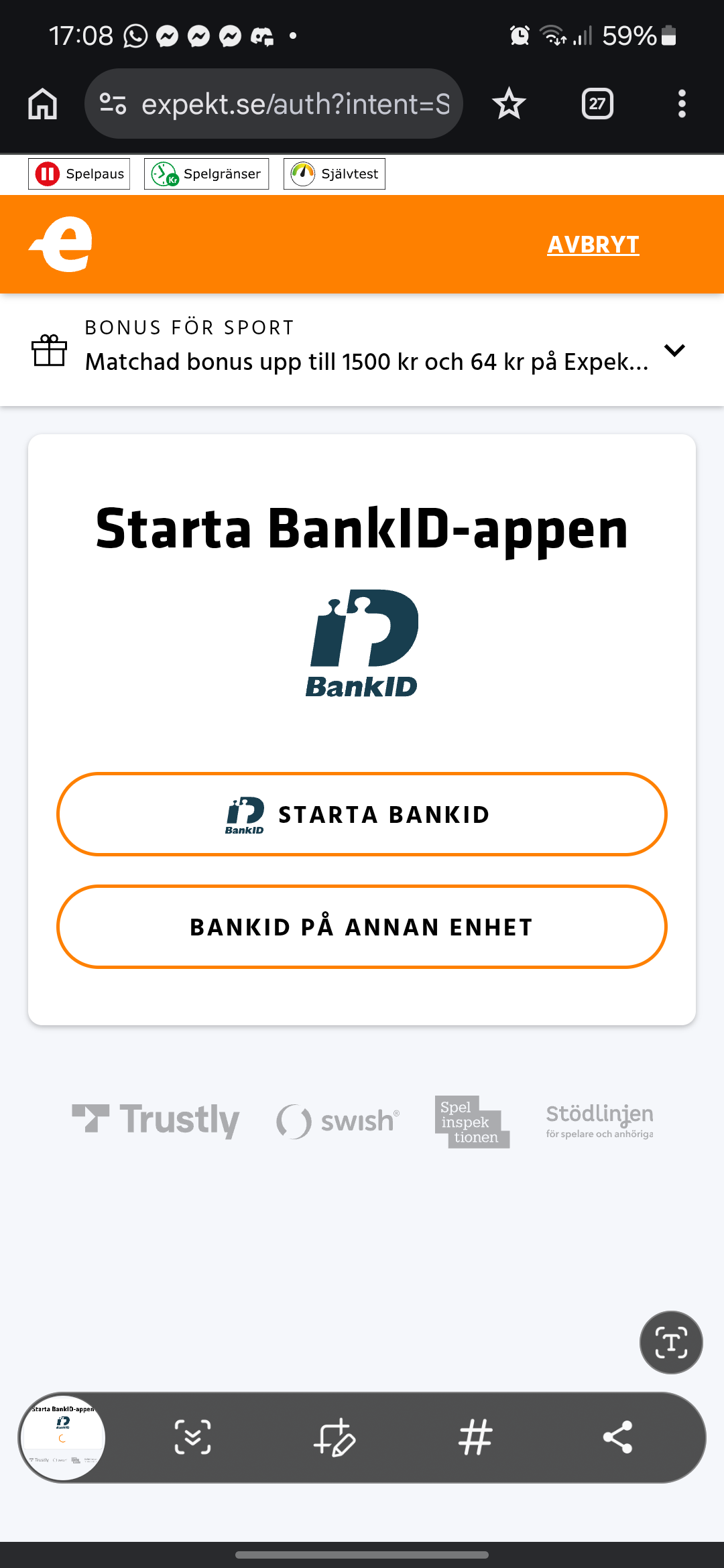 Nya Expekt registering 2