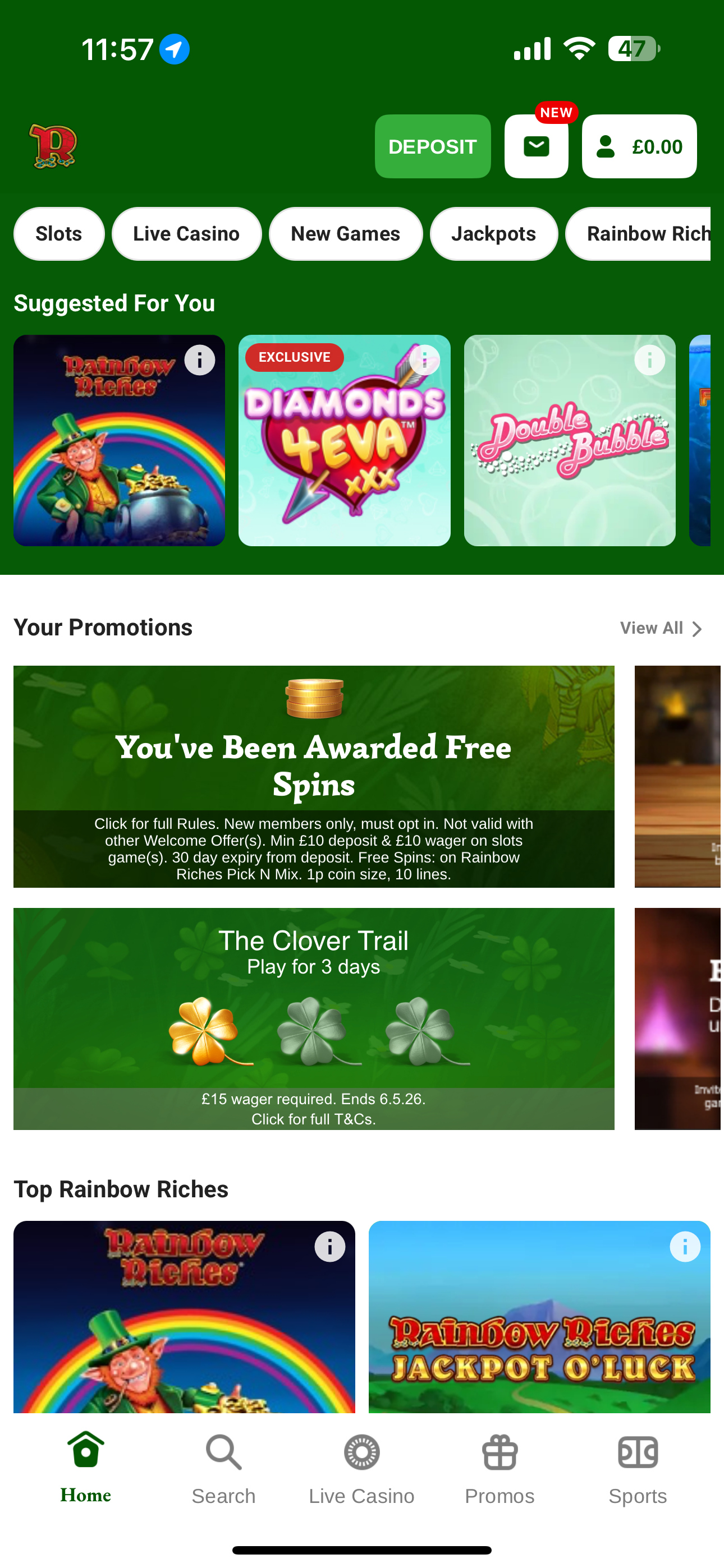 Rainbow Riches Casino