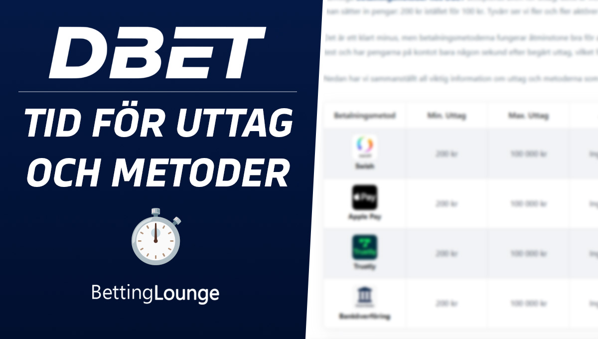DBET uttagstid